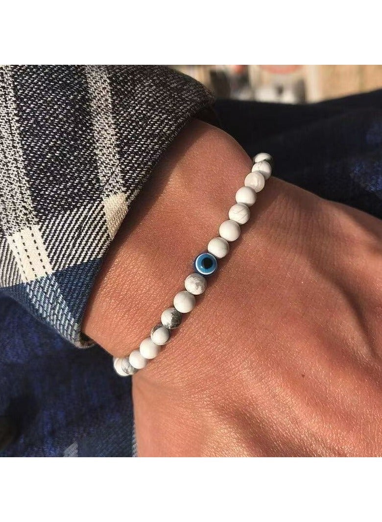 Goolsky Casual Style Beaded Stretch Bracelet Artificial Stone, Non-Magnetic, No Pendant, Unisex