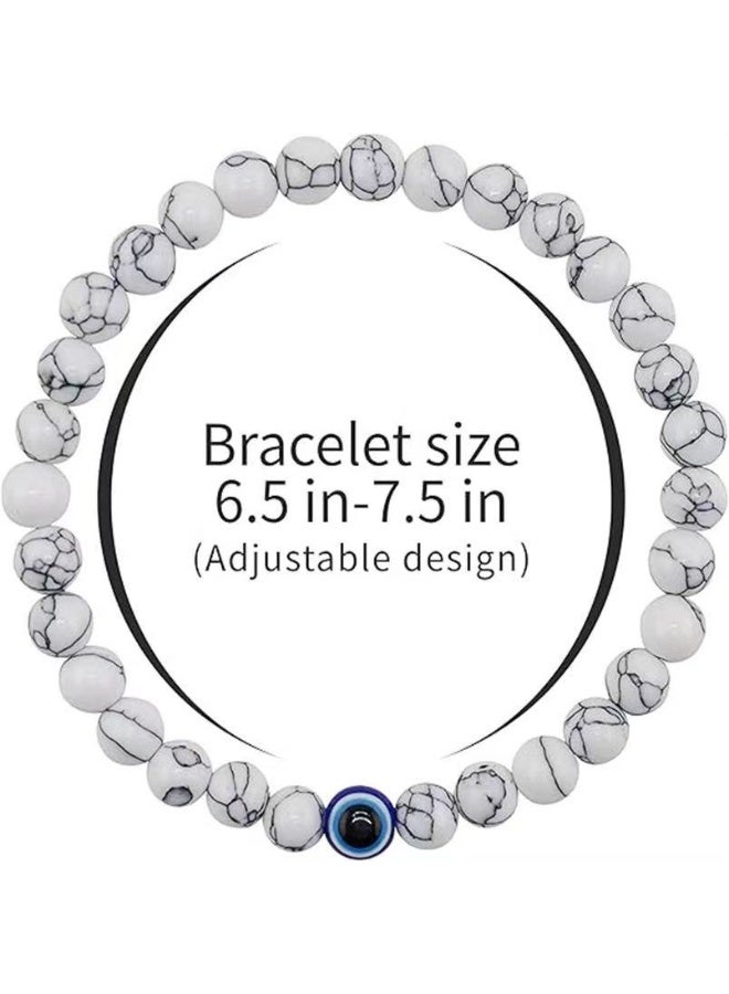 Goolsky Casual Style Beaded Stretch Bracelet Artificial Stone, Non-Magnetic, No Pendant, Unisex - Image 4