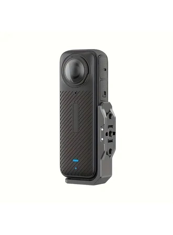 Insta360 X4 X5 Quick Release Metal L Bracket Vertical Horizontal Mount Black - Image 1