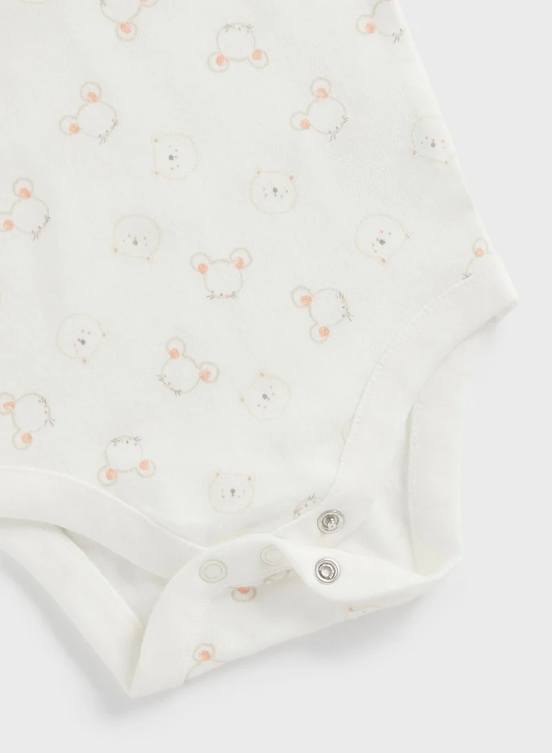 mothercare Infant Checked Bodysuit