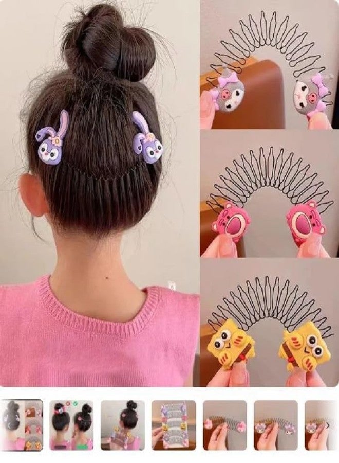 WECROO Cute Hair Accessories for Kids & Girls Invisible spiral Hair Clips, Hair Bands, Cute Pins & Clips for Baby Girls girl hair accessories, hair clip for baby girl & kids (Multicolor, Pack of 6) - Image 2