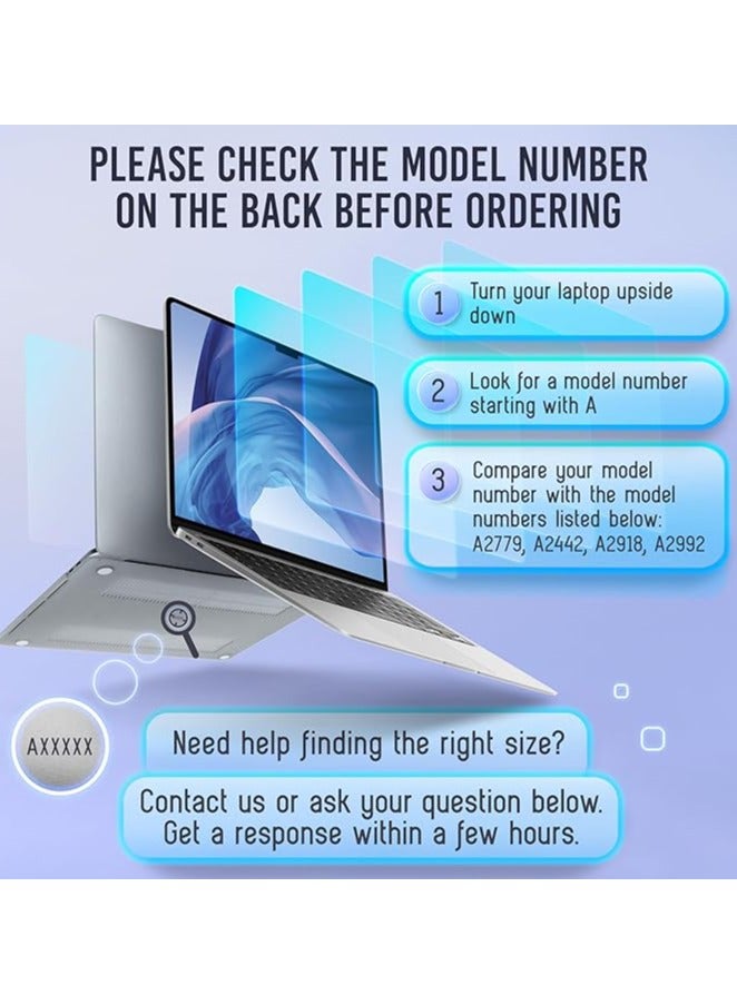 erorex Magnetic Blue Light Screen Compatible With MacBook Pro 14" 2021, 2022, 2023, M1, M2, M3 Anti-Glare Anti-Blue Light Laptop Screen Protector Filter Blue Light Blocking Filter - Image 2