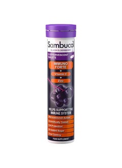 Sambucol Vitamin C Tablets Effervescent Immuno Forte and Zinc 15 Tablets  - Image 1