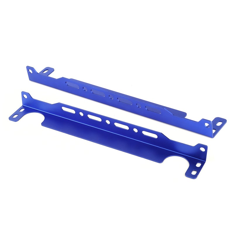 British Type Oil Cooler Mounting Bracket Kit 34cm/13.4in Aluminum Alloy Universal for CarBlue - Image 1