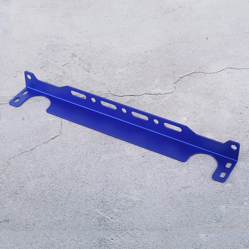 British Type Oil Cooler Mounting Bracket Kit 34cm/13.4in Aluminum Alloy Universal for CarBlue - Image 5