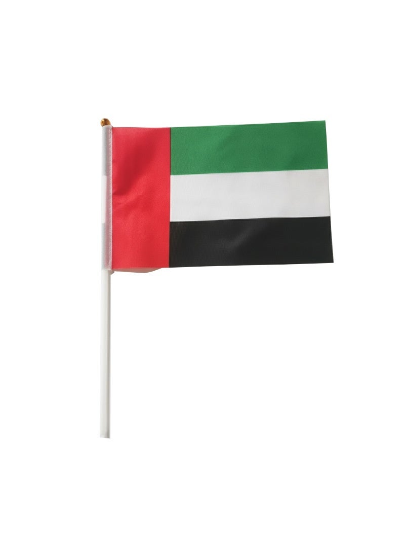 21*14cm (5-Pack) UAE Flag Small Hand Waving Flags for National Day Celebration - School, Business & Office Decoration - Image 2