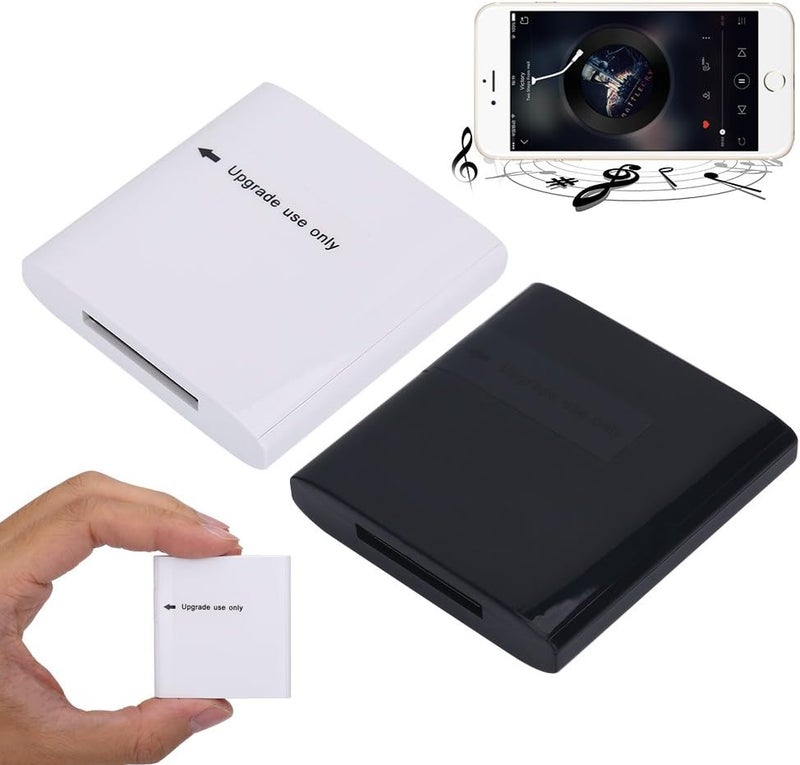 klarako Tihebeyan Bluetooth Adapter Bluetooth Music Audio Receiver for 30pin-Enabled Sounddock Dock Apple Speaker(Black) - Image 4