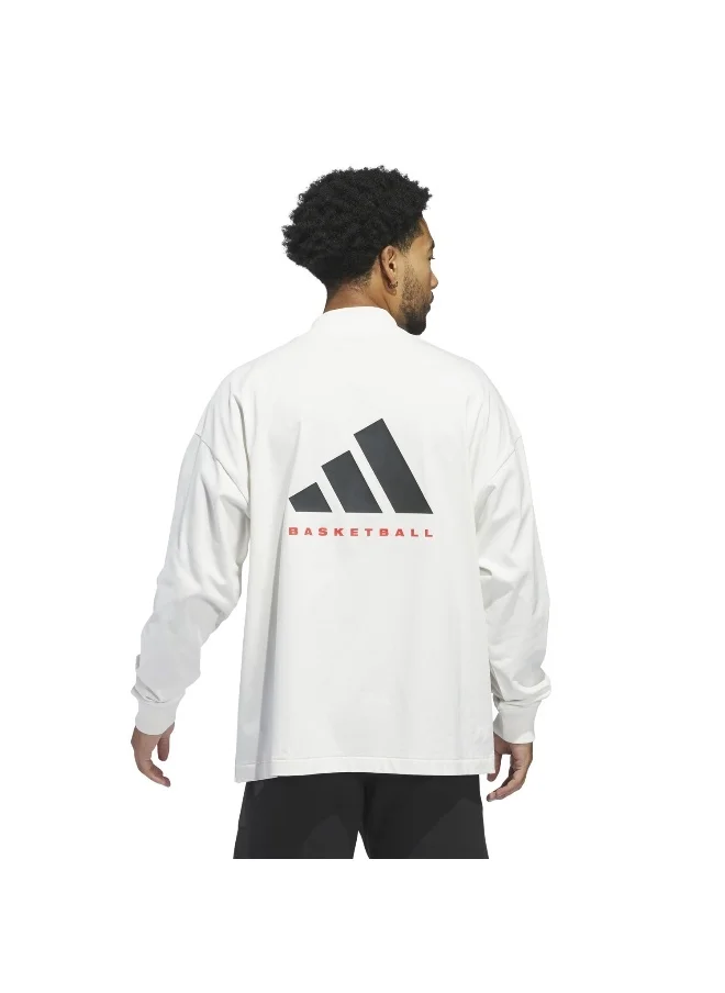 اديداس اوريجينالز adidas ONE BB L/S TEE White Originals Unisex T-SHIRTS