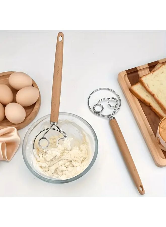 خلاط عجين من الفولاذ المقاوم للصدأ - صانع معكرونة يدوي غير لاصق للخبز والطهي - Image 5