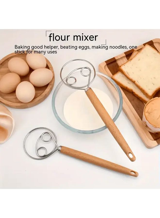 خلاط عجين من الفولاذ المقاوم للصدأ - صانع معكرونة يدوي غير لاصق للخبز والطهي - Image 2