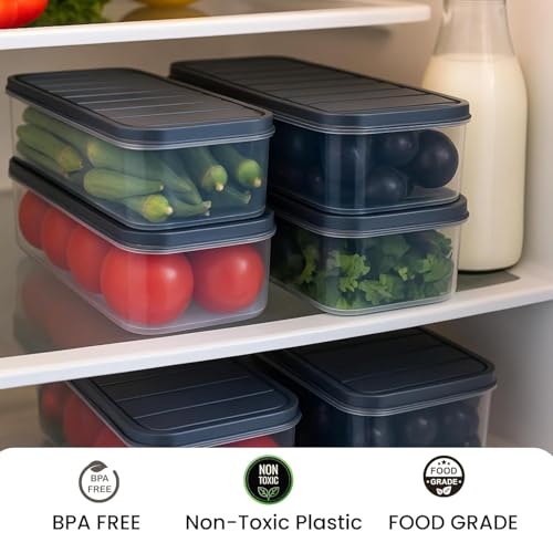 MACHAK AirTight Plastic Storage Containers Set for Kitchen | Pantry Organizers Kitchen Accessories Items |Fridge Storage Boxes | Leak-Proof, Durable, and Space-Saving, 1200 Ml (4) - Image 3