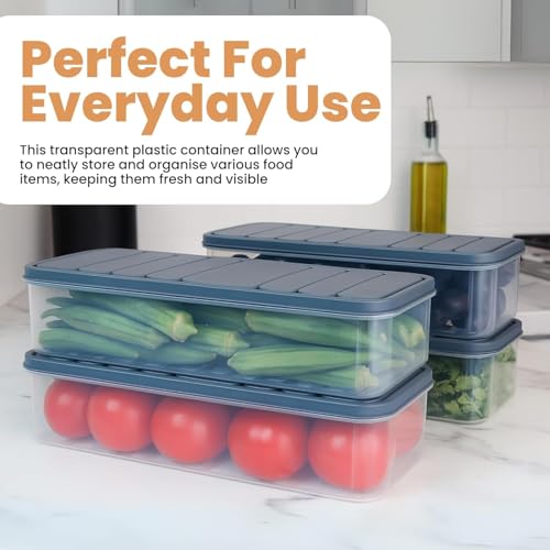 MACHAK AirTight Plastic Storage Containers Set for Kitchen | Pantry Organizers Kitchen Accessories Items |Fridge Storage Boxes | Leak-Proof, Durable, and Space-Saving, 1200 Ml (4) - Image 5