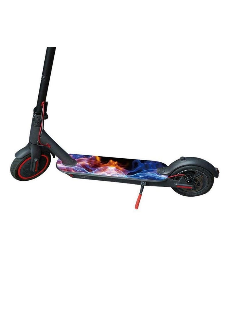 Generic Personality Pedal Mat PVC Pad Sticker for Xiaomi MI Mijia M365 Electric Scooter Accessories (Flame)  - Image 1