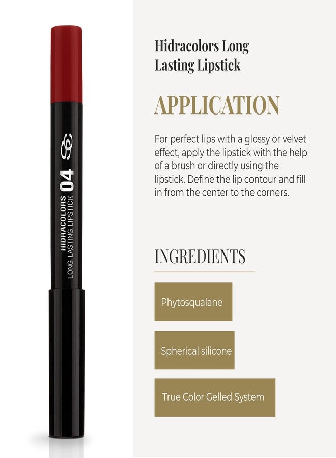 SALERM - Lipstick - Hidracolors Glossy - True Red Color - Creamy Texture - Total and Long-Lasting Coverage - Hydrating Lipstick - Glossy Effect - Image 4