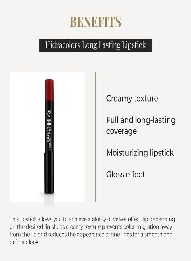 SALERM - Lipstick - Hidracolors Glossy - True Red Color - Creamy Texture - Total and Long-Lasting Coverage - Hydrating Lipstick - Glossy Effect - Image 3