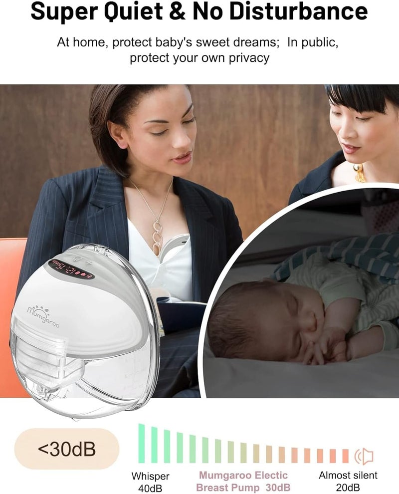 Mumgaroo Wearable Breast Pump - Hands Free & Rechargeable - Image 3