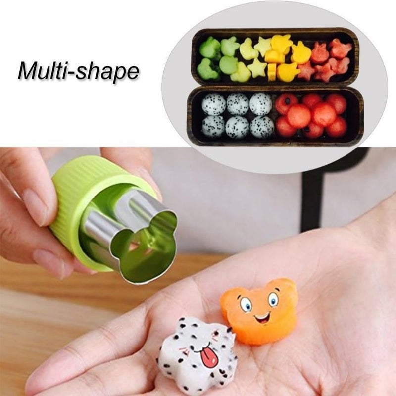 Hodaqe Cookie Cutter Shapes for Kids Fruit Shape Cutter for Food Sandwich Cutter Biscuit Cutter for Kitchen Salad Cutter Different Shapes (5PCS) - Image 3