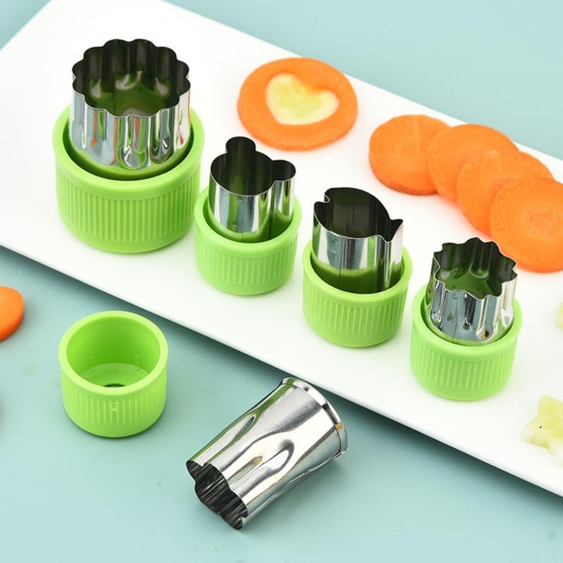 Hodaqe Cookie Cutter Shapes for Kids Fruit Shape Cutter for Food Sandwich Cutter Biscuit Cutter for Kitchen Salad Cutter Different Shapes (5PCS) - Image 2