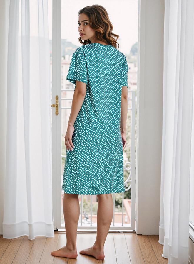 سبلاش فيڤ فستان نوم بطبعات شاملة - Image 3