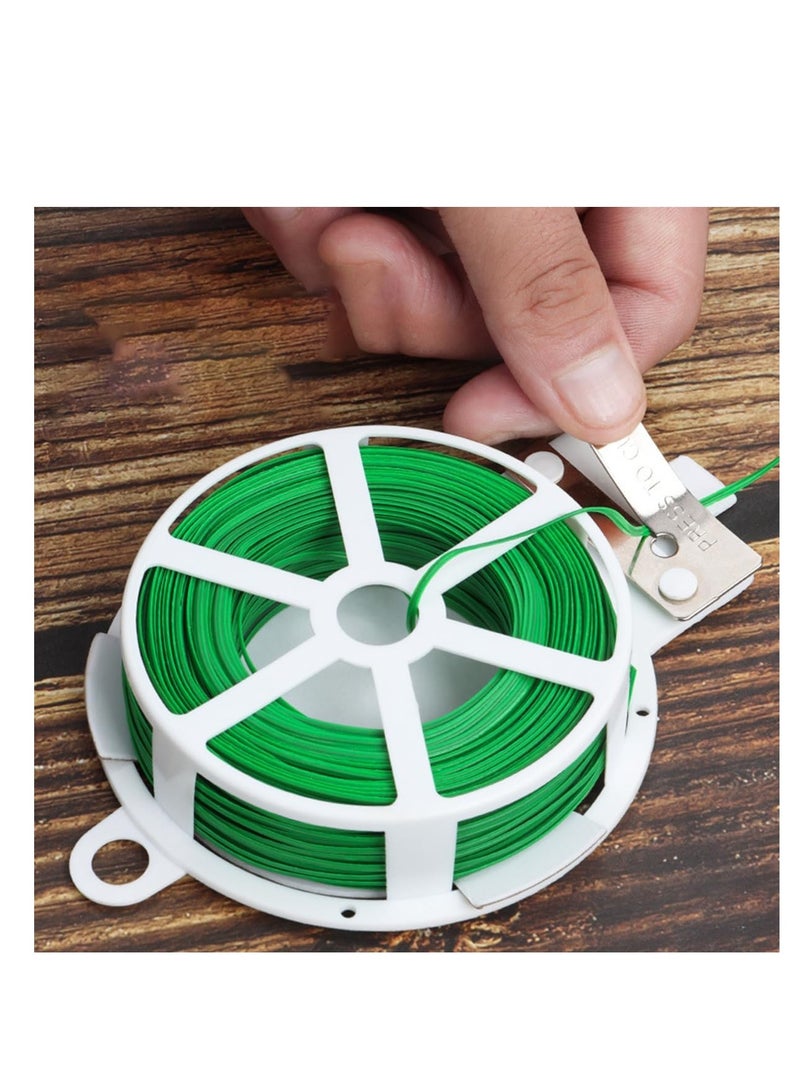 ECVV (20م) روابط ملتوية، روابط نباتات حديقة خضراء مع قاطع للحدائق وتنظيم المكتب، المنزل - 2 بكرة - Image 3