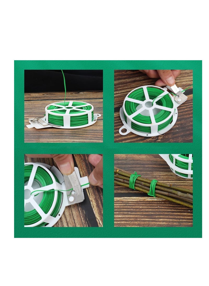 ECVV (20م) روابط ملتوية، روابط نباتات حديقة خضراء مع قاطع للحدائق وتنظيم المكتب، المنزل - 2 بكرة - Image 4