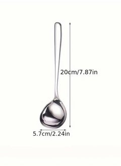 Just Quality 4pc Stainless Steel Serving Slotted Spoon Buffet Spoons Creative Long Handle Hotel Hot Pot Spoon Soup Ladle Home Kitchen Essential Tools H2 for restaurant kitche  - Image 5