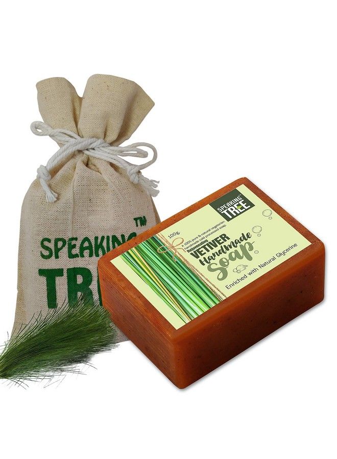 Speaking Tree Specially Formulated And Cold Processed Rejuvenating Vetiver Handmade Soap 100 G - Image 1