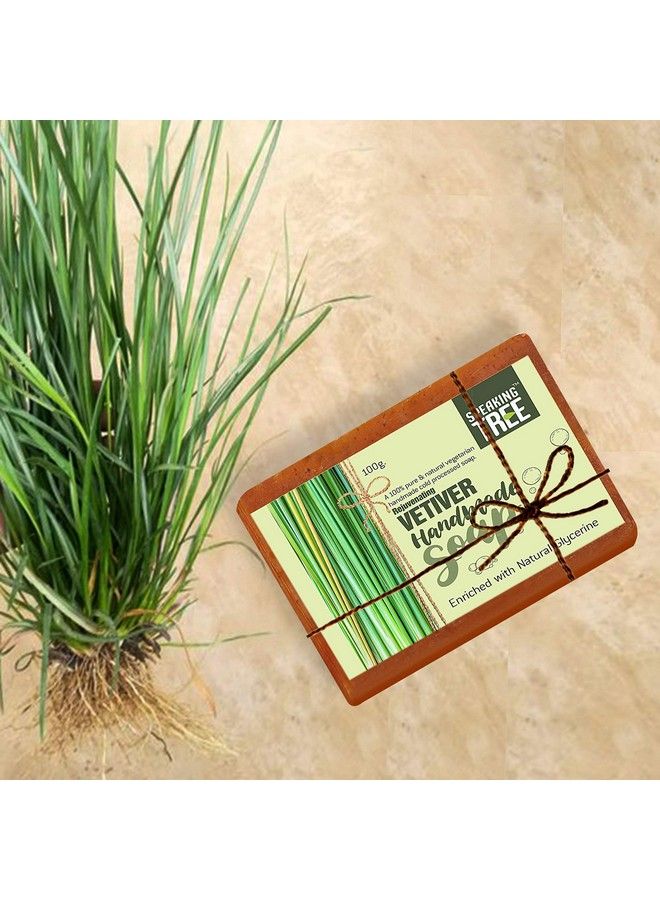 Speaking Tree Specially Formulated And Cold Processed Rejuvenating Vetiver Handmade Soap 100 G - Image 4