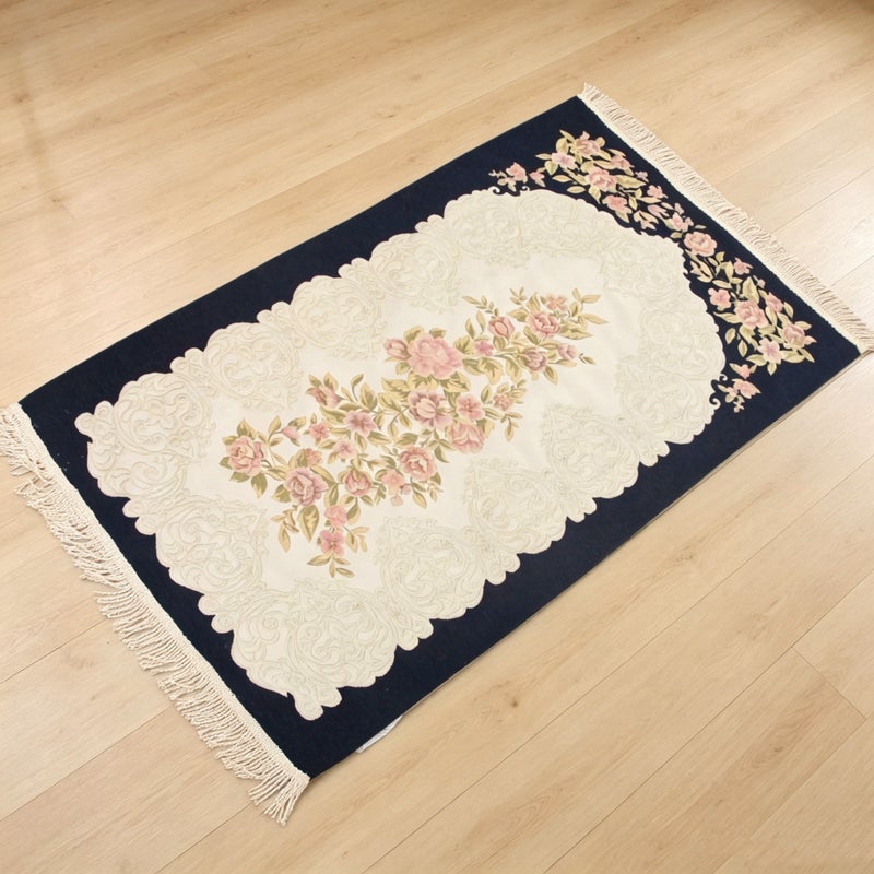 New Arrival 2026 Embroidered Chenille Tassel Rug, Double Layer Thickened Anti-Slip Floor Mat, Modern  Style - Image 1