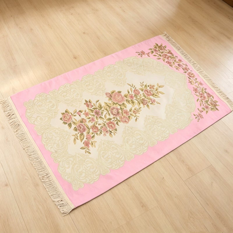 New Arrival 2026 Embroidered Chenille Tassel Rug, Double Layer Thickened Anti-Slip Floor Mat, Modern  Style - Image 5