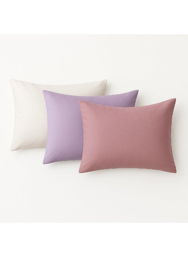6 Pillowcases Set 50*70 (3 Colors × 2 Each) – Soft Cotton Fabric