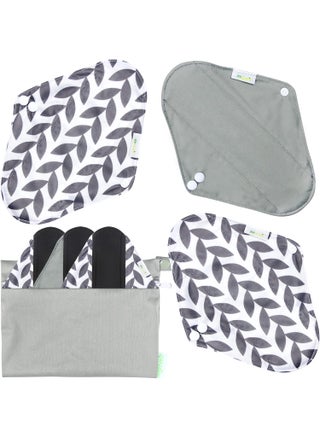 wegreeco Reusable Menstrual Pads - Reusable Sanitary Pads | Reusable Panty Liners | Soft Cloth Menstrual Pads - 6 Pack with 1 Cloth Mini Wet Bag (Medium, Luxury) - pzsku/Z25E07C658E7F85BC0229Z/45/_/1744284464/5e4104f0-20e6-4041-9328-3766477402b7