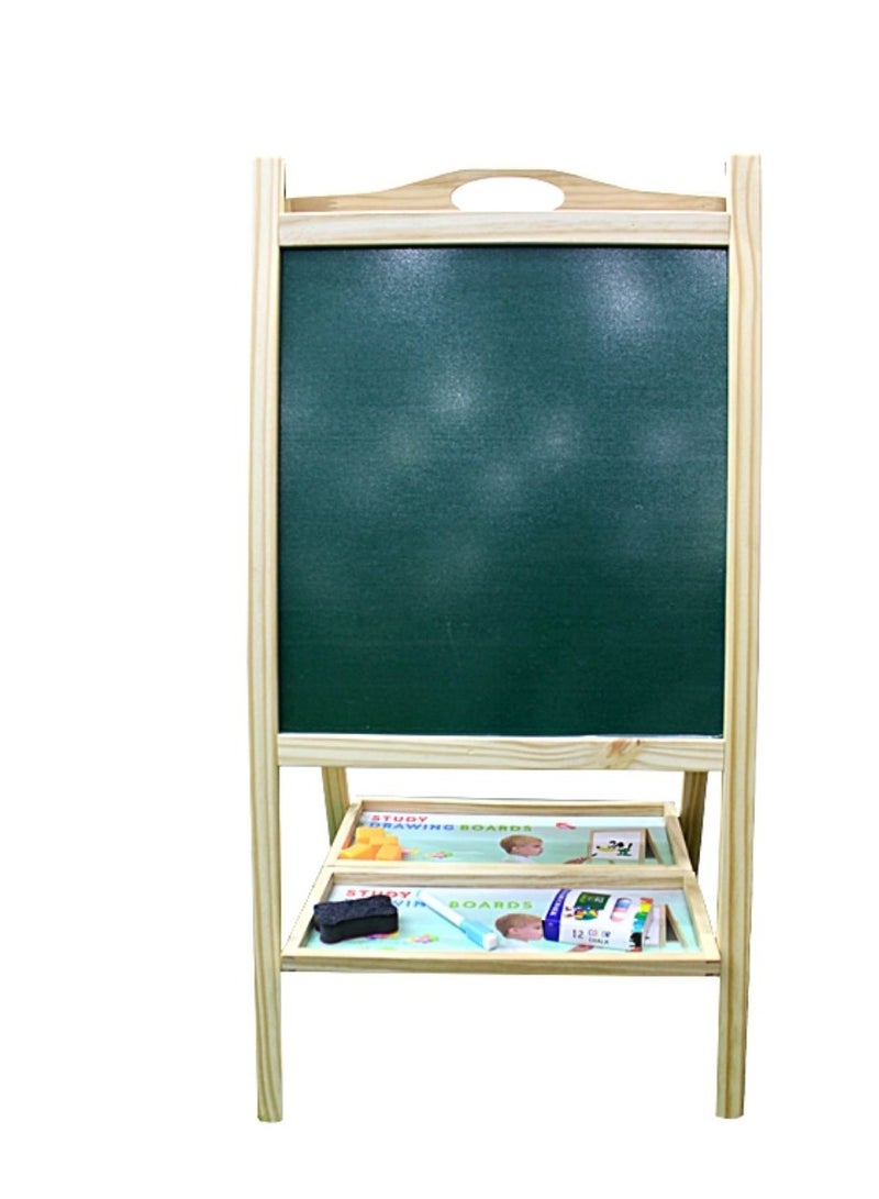 Factory Price لوحة إيسيل خشبية مغناطيسية مزدوجة الجوانب مع ملحقات الرسم - Image 2