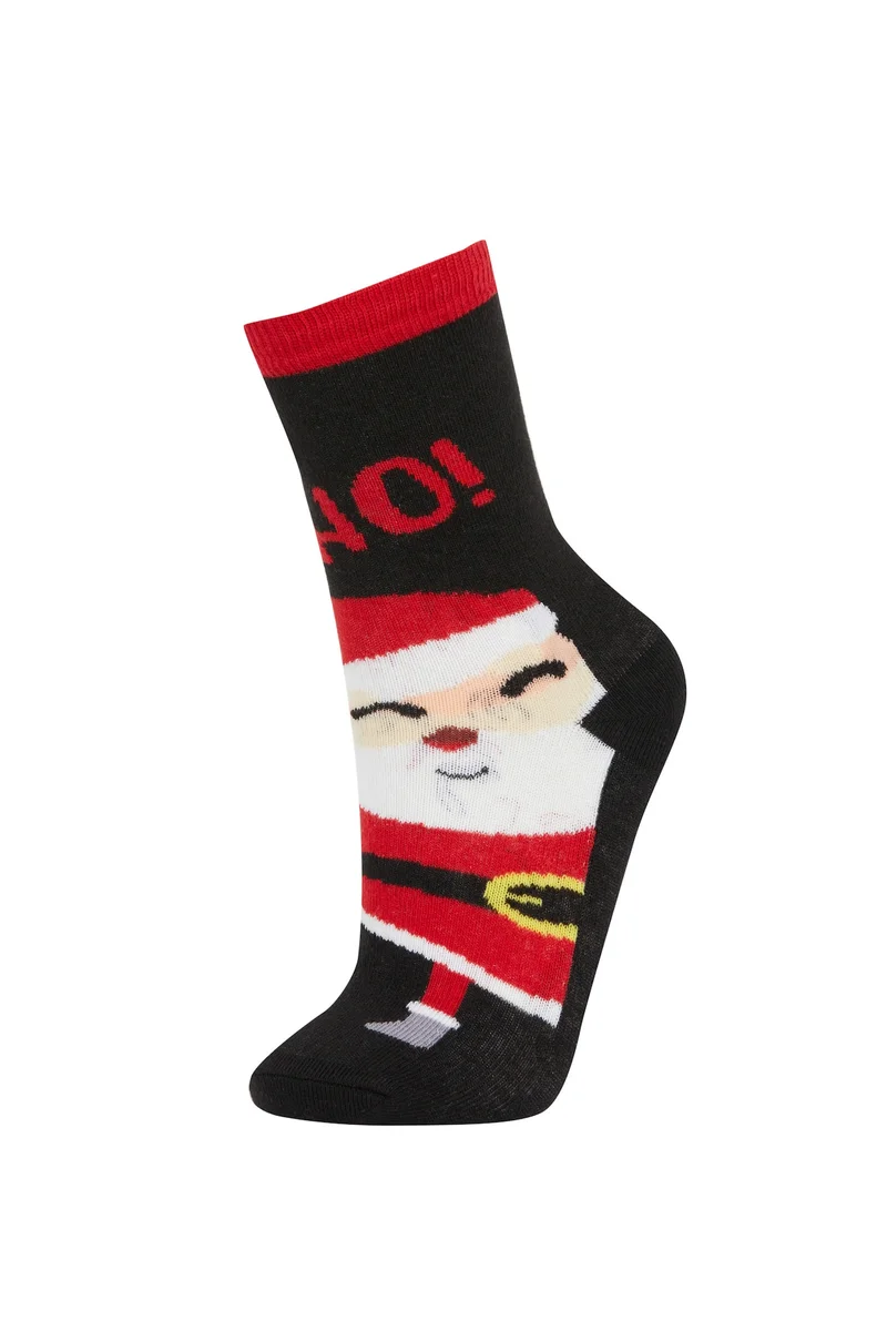 Defacto Boy Christmas Themed Cotton Long Socks