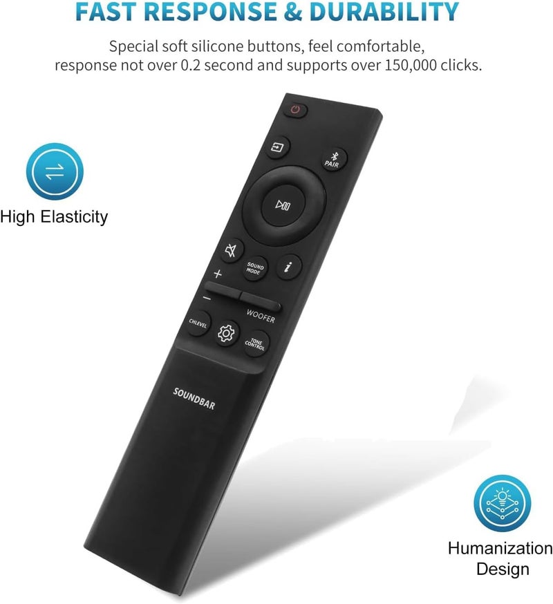LOMCA Replacement Remote Control for Samsung Soundbar HW-B550 HW-B53C HW-B63C HW-B43C HW-Q930B HW-Q910B HW-Q60B HW-Q67CB HW-Q990B HW-Q600B HW-Q67CB HW-B53M - Image 3
