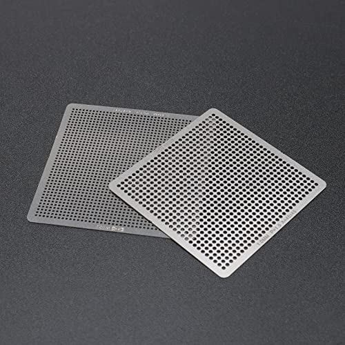 Ellbest 36pcs BGA Reballing Stencils Rework Station, Universal Steel Template Mesh Directly Heat Set Kit for Laptop CPU Repair Tools - Image 3