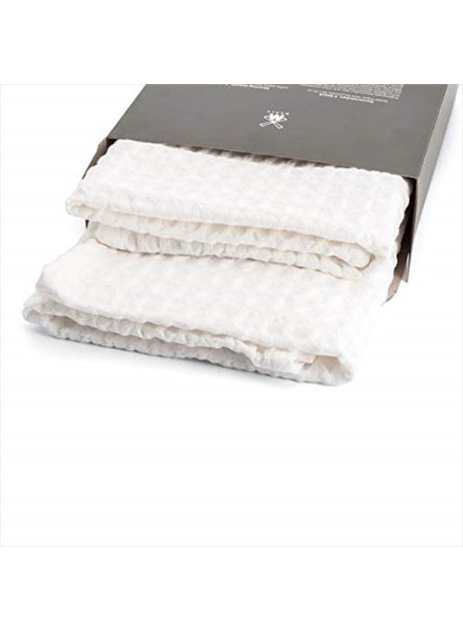 M MÜHLE MÜHLE ‘Waffle Pique' Shaving Towels | Luxury Shave Accessory | 60 x 45 cm | 2 Pack - Image 4