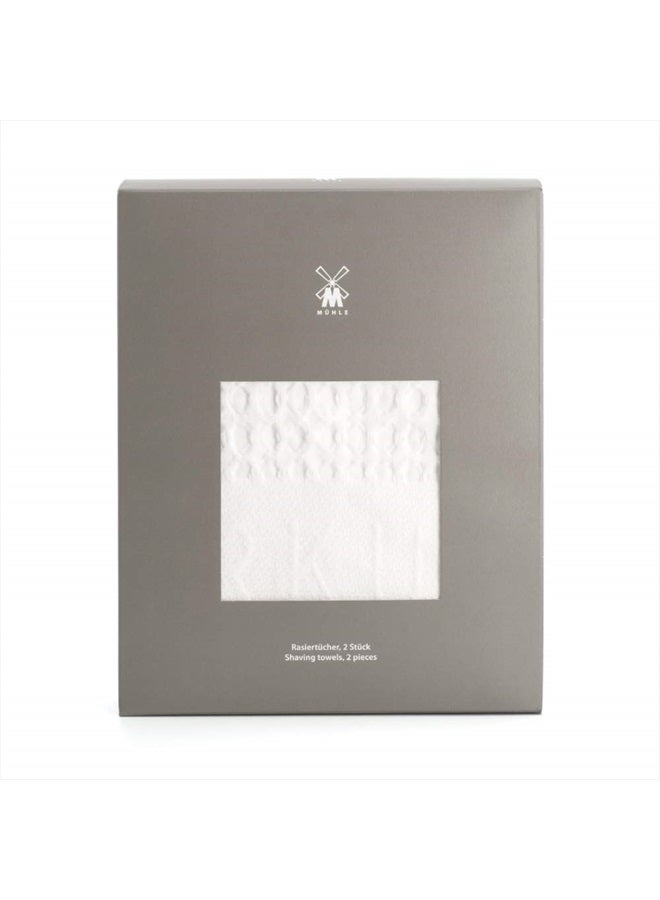 M MÜHLE MÜHLE ‘Waffle Pique' Shaving Towels | Luxury Shave Accessory | 60 x 45 cm | 2 Pack - Image 3