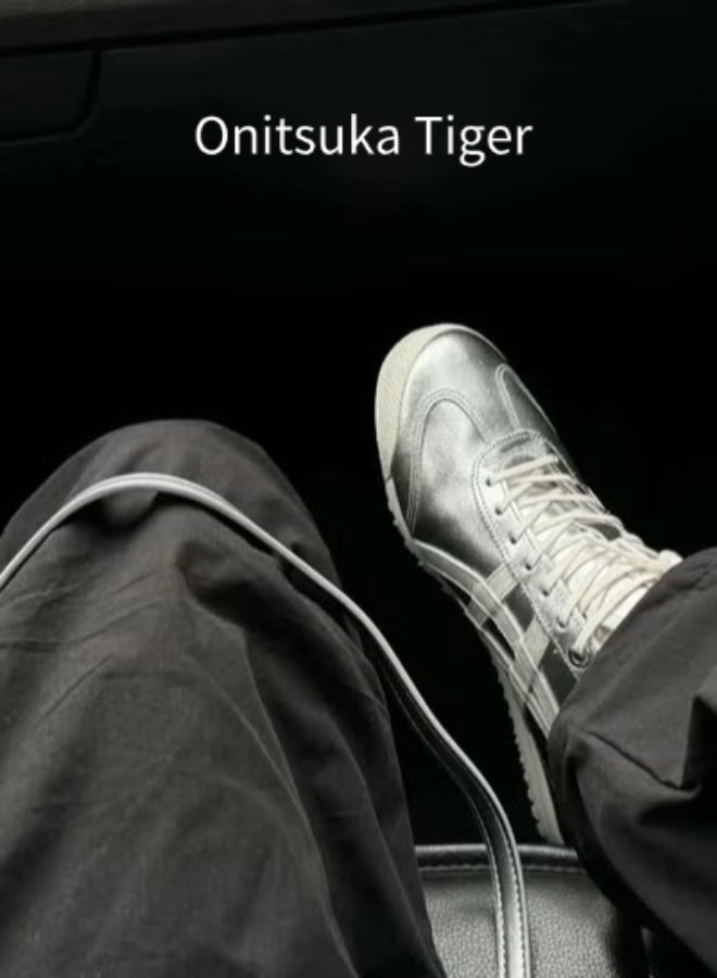 Onitsuka Tiger Unisex Sneaker Shoes Silver - Image 3