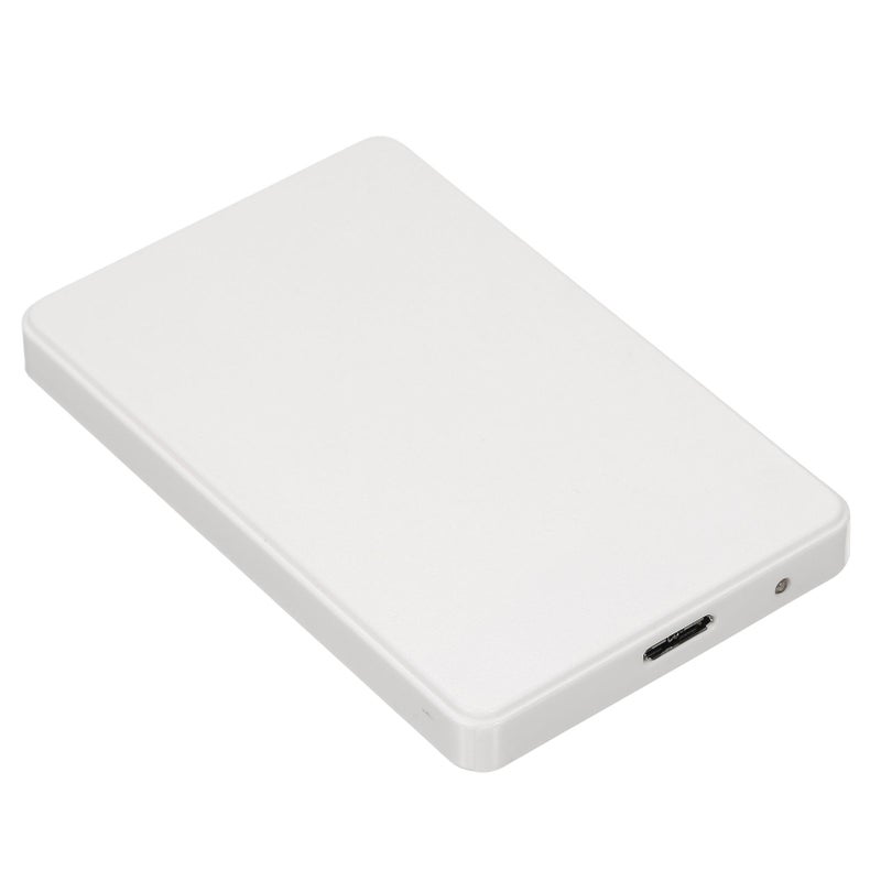 حاوية قرص صلب بحجم 2.5 بوصة، غلاف خارجي لأقراص الصلبة/الأقراص الصلبة الحالة SSD بواسطة USB3.0، حاوية قرص صلب SATA، تصميم بدون أدوات، تثبيت سهل، قشرة من البلاستيك الأكريليكي ABS، لون أبيض - Image 3