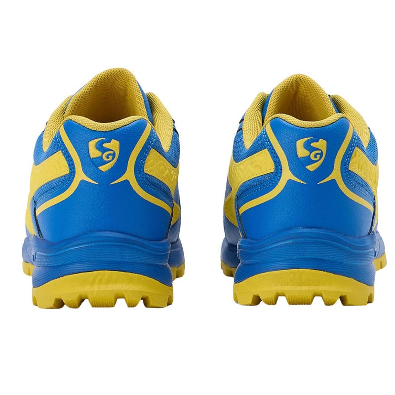 SG Club Evo India Blue/Yellow Cricket Shoes, UK 6 / EU 39 - Image 4