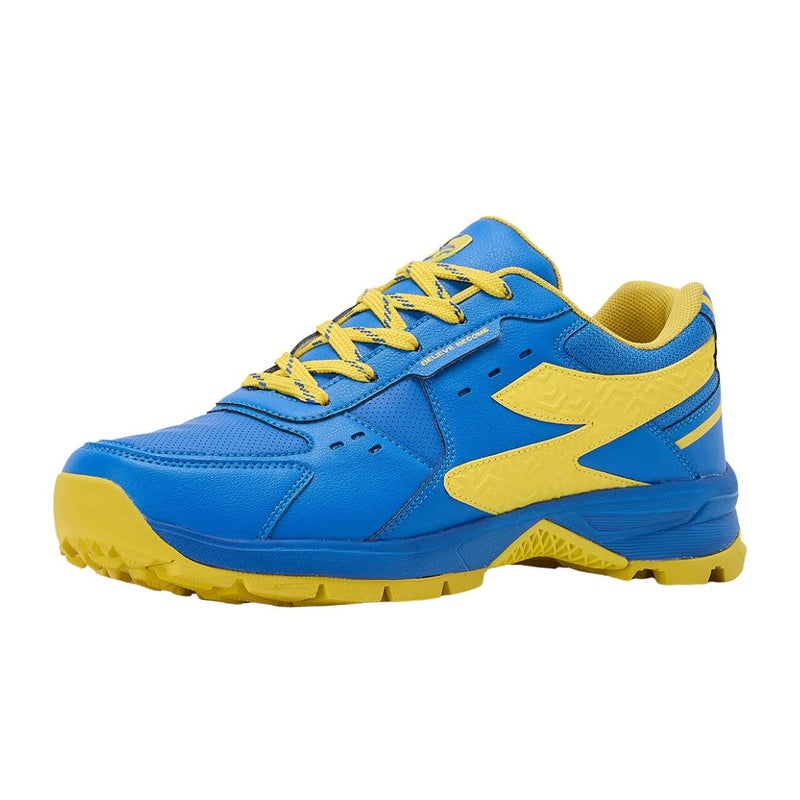 SG Club Evo India Blue/Yellow Cricket Shoes, UK 6 / EU 39 - Image 1