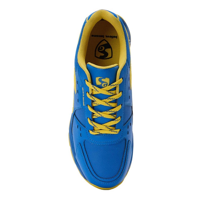 SG Club Evo India Blue/Yellow Cricket Shoes, UK 6 / EU 39 - Image 2