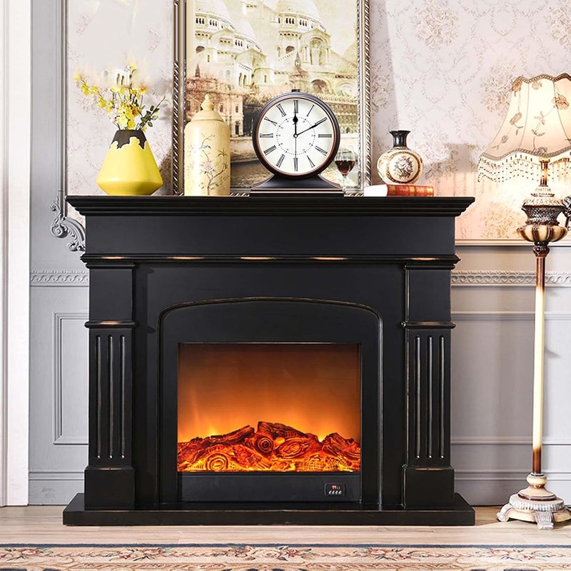 Igtazy Vintage Mantle Clock for Table Decor,Modern Desk Clock Battery Operated for Living Room,Bedroom,Office,Fireplace Mantel,Shelf Decor (Black) - Image 4