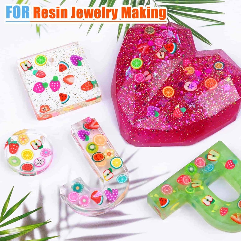 Acejoz 12000 Pcs 15 Styles Assorted Fimo Slices for DIY Slime, Nail Art, Lip Gloss & Cellphone Decorations - Image 5