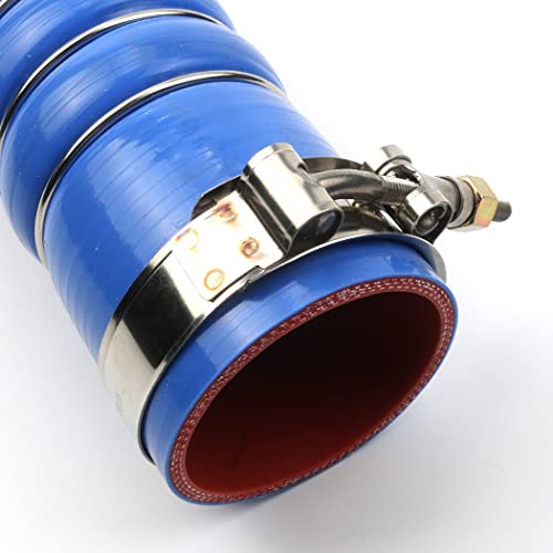 Jetuplusllc Silicone Upper Radiator Hose W/Clamps Compatible with Paccar Kenworth Peterbilt F50-6308 28359 - Image 4