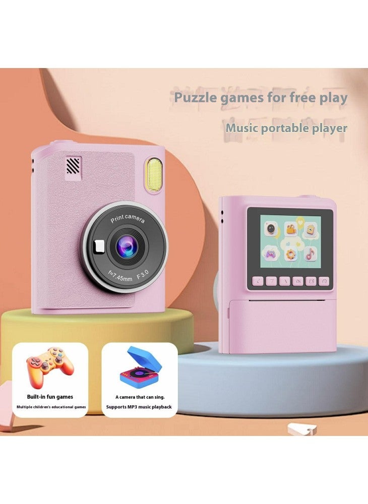 Generic Z900 2.4 Inch Instant Print Camera Kids HD Video Recorder Support Monochrome Printing - White - Image 3