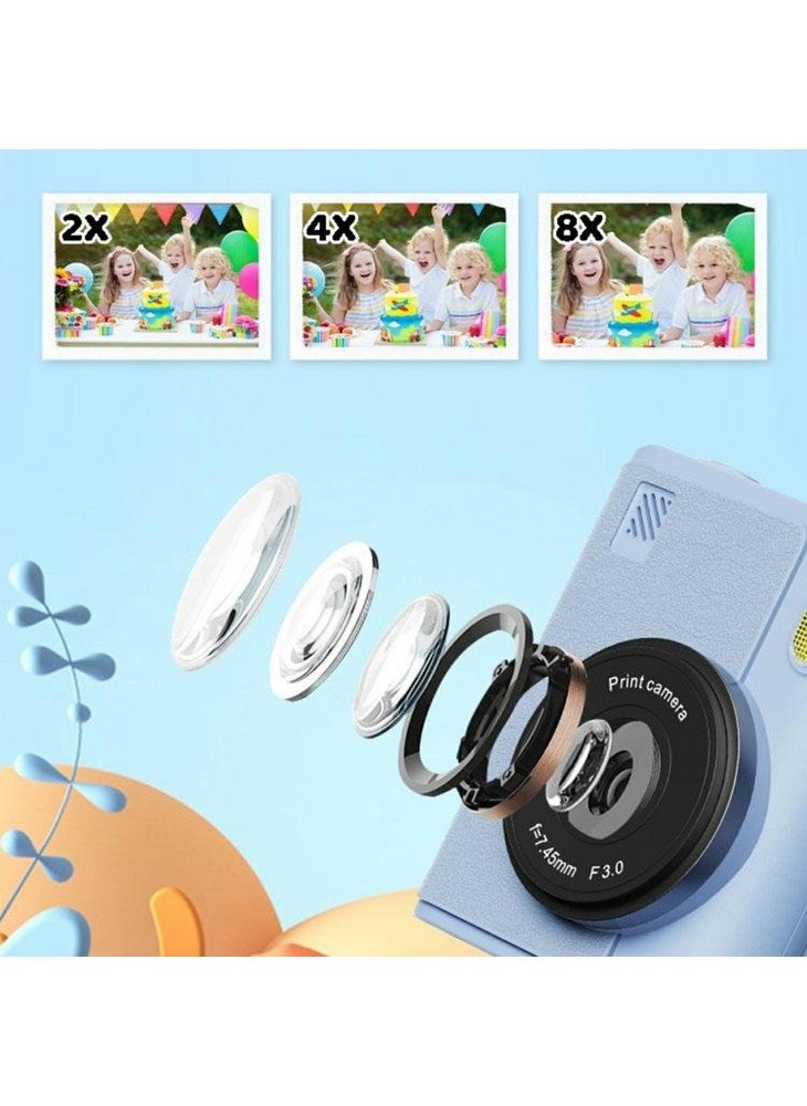 Generic Z900 2.4 Inch Instant Print Camera Kids HD Video Recorder Support Monochrome Printing - White - Image 4