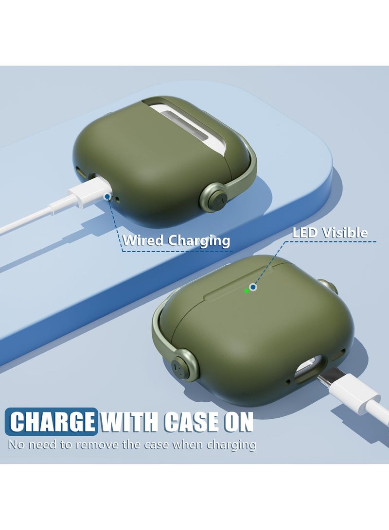 أنيوغرو غطاء حالة AirPods Pro 3 للنساء والرجال ، تصميم سماعة موسيقية فريدة من نوعها ، حالة واقية لمواد الكمبيوتر الشخصي مع مجموعة نظيفة وسلسلة مفاتيح متوافقة مع AirPods Pro 3th Generation 2025 - Image 5