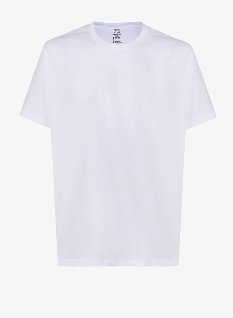 Seventy Five Basics  Pack of 3 Plus Size T-Shirt for Men | Best Price UAE